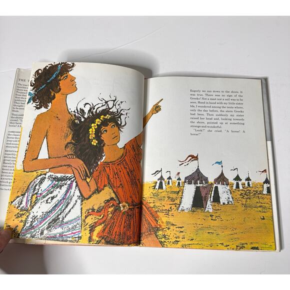 Vintage The Trojan Horse by James Reeves Greek Mythology 1969 Library Copy - Picture 7 of 7